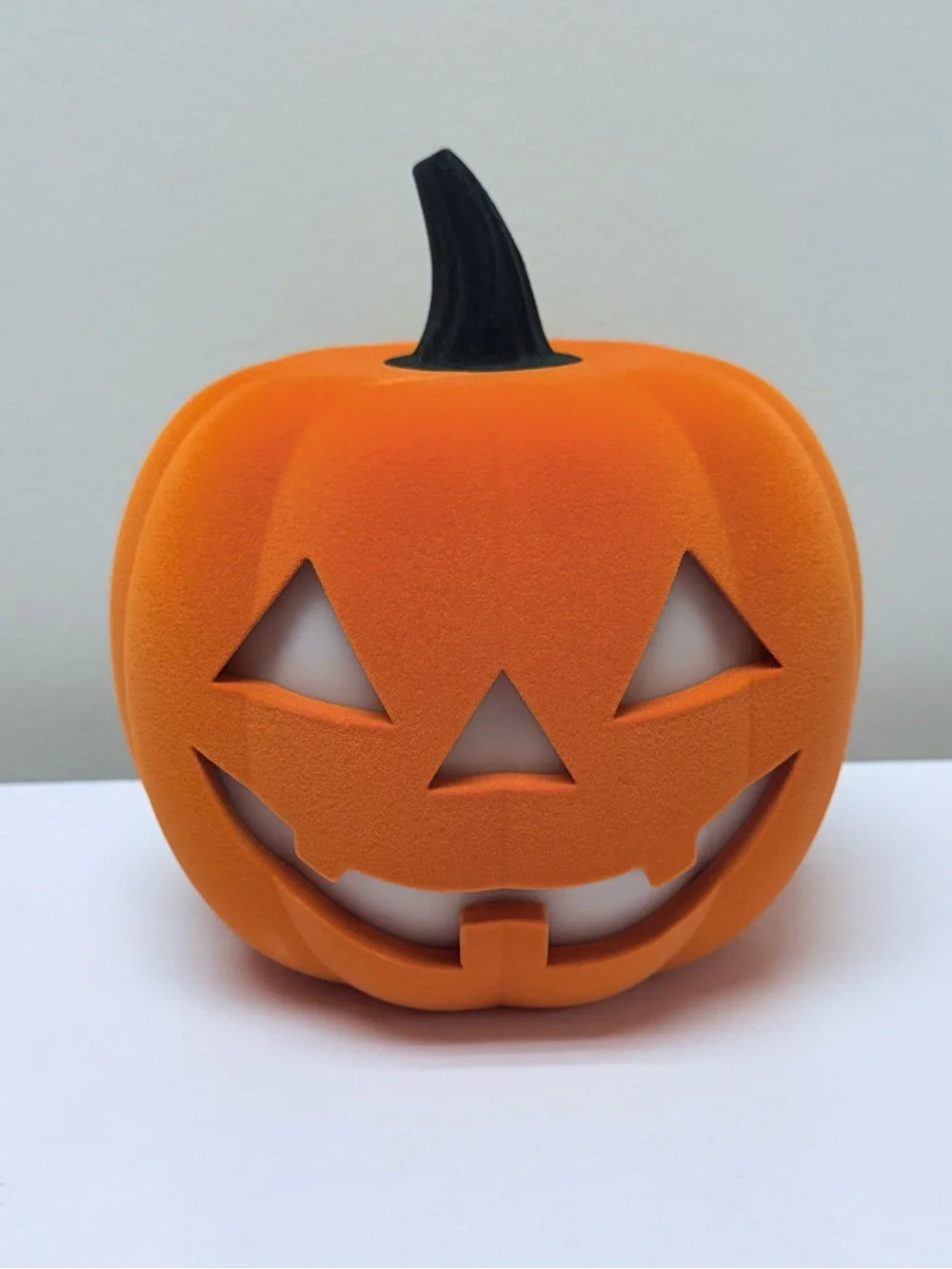 New! Flocked LED Figural Orange Pumpkin - Bullseye's Playground™ 2026